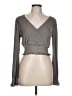 Urban Romantics Gray Long Sleeve Top Size L - photo 1
