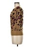 Takeout 100% Acrylic Animal Print Brown Pullover Sweater Size M - photo 5