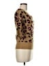 Takeout 100% Acrylic Animal Print Brown Pullover Sweater Size M - photo 4