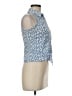 Talbots Blue Sleeveless Button-Down Shirt Size 6 - photo 4