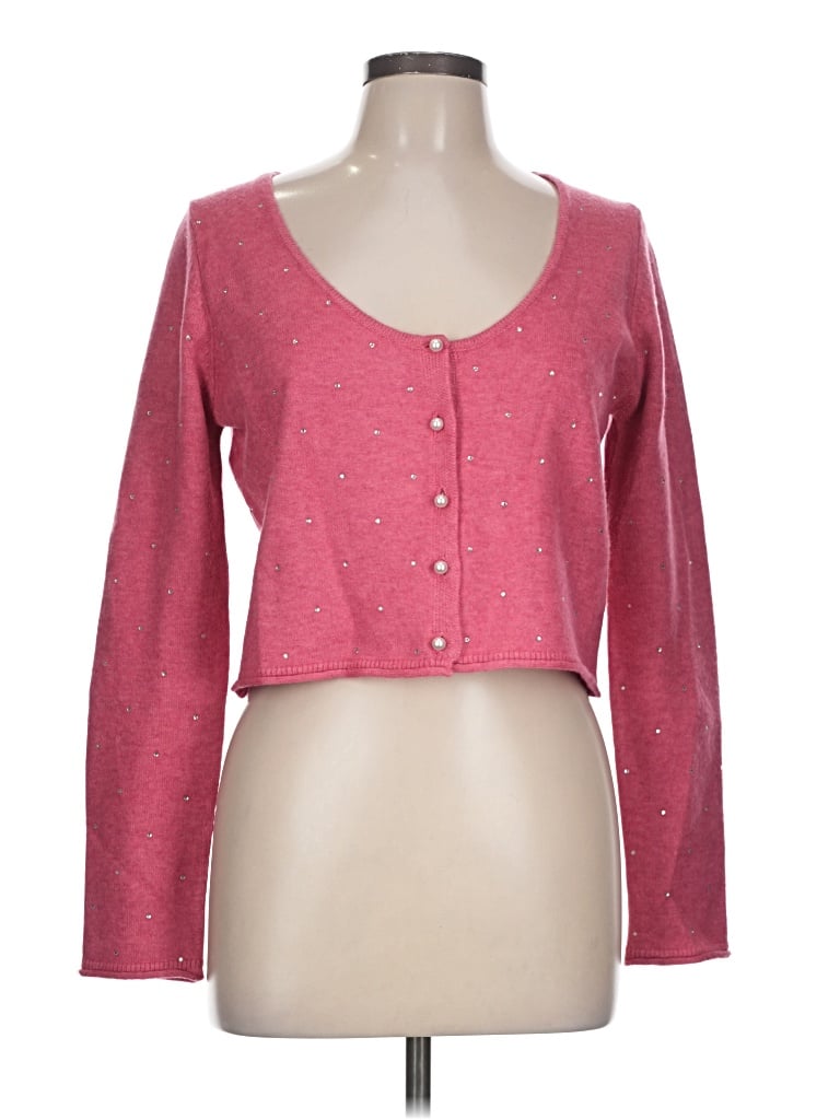Pre-owned Asos Design Cardigan Sweater In Pink