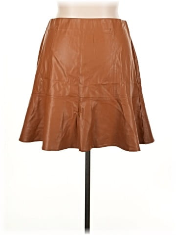 Ava & Viv Faux Leather Skirt (view 2)