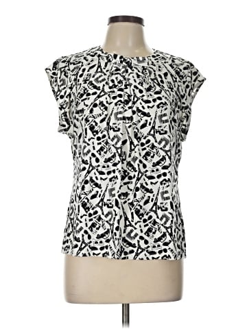 Karl Lagerfeld Paris Short Sleeve Blouse (view 1)
