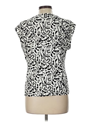 Karl Lagerfeld Paris Short Sleeve Blouse (view 2)