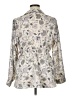 Torrid 100% Polyester Paisley Silver 3/4 Sleeve Blouse Size 1X Plus (1) - photo 2