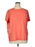 Lands' End 100% Polyester Orange Short Sleeve Top Size 0X - photo 1