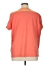 Lands' End 100% Polyester Orange Short Sleeve Top Size 0X - photo 2