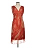 Jonathan Martin 100% Polyester Tie-dye Red Cocktail Dress Size 8 - photo 1