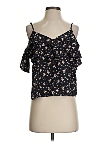 Olivia Grey Sleeveless Blouse (view 1)
