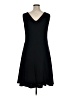 Talbots 100% Polyester Solid Black Cocktail Dress Size 16 - photo 2