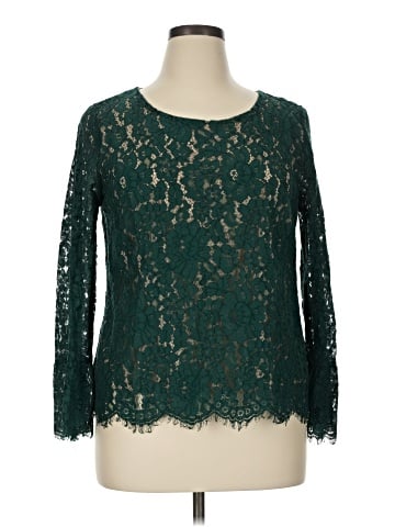 Rose + Olive Long Sleeve Blouse (view 1)