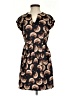 Halston Heritage 100% Polyester Print Brown Casual Dress Size 0 - photo 1