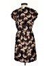 Halston Heritage 100% Polyester Print Brown Casual Dress Size 0 - photo 2