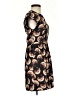 Halston Heritage 100% Polyester Print Brown Casual Dress Size 0 - photo 4