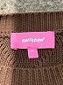 Edikted 100% Cotton Argyle Brown Pullover Sweater Size XS - photo 7