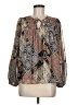 Maurices 100% Polyester Brown Long Sleeve Blouse Size M - photo 1