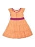 Tea 100% Cotton Polka Dots Orange Dress Size 4 - photo 1