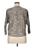 Sioni Animal Print Gray Cardigan Size XL - photo 2