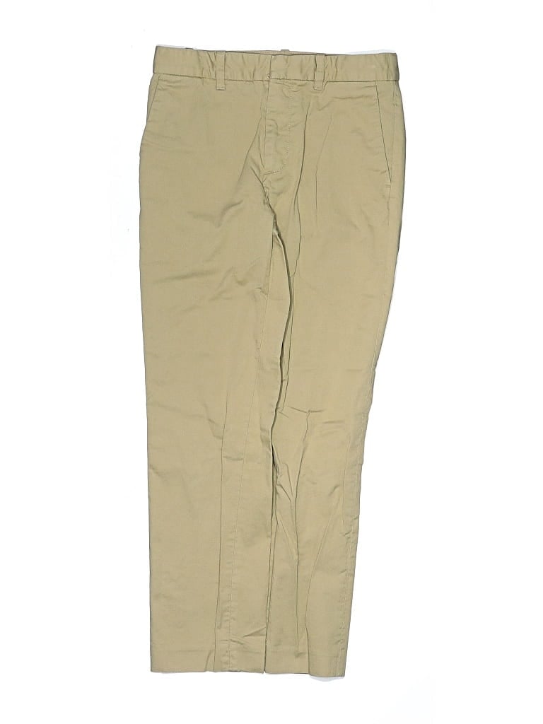 Pre-owned Crewcuts Kids' Khaki Pant In Tan