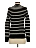 Nordstrom 100% Cashmere Stripes Black Cashmere Pullover Sweater Size XS - photo 2