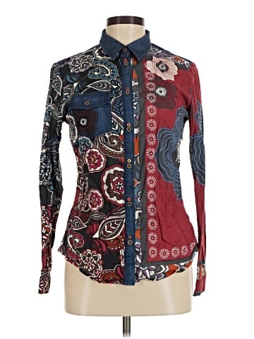 Desigual Long Sleeve Button-Down Shirt (view 1)