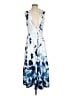 Unbranded Print Blue Cocktail Dress Size S - photo 1