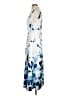 Unbranded Print Blue Cocktail Dress Size S - photo 5