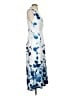 Unbranded Print Blue Cocktail Dress Size S - photo 4