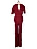 Boden 100% Viscose Solid Burgundy Jumpsuit Size 4 - photo 2