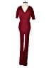 Boden 100% Viscose Solid Burgundy Jumpsuit Size 4 - photo 1