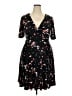 Torrid Floral Black Casual Dress Size 2X Plus (2) - photo 1