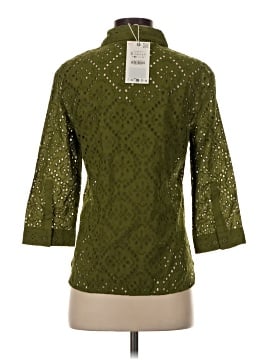 Zara 3/4 Sleeve Button-Down Shirt (view 2)