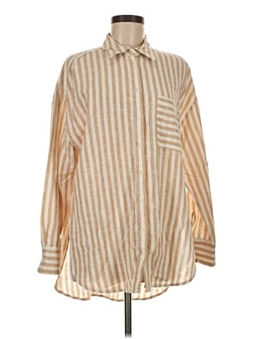 Maeve Long Sleeve Button-Down Shirt (view 1)