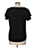 Adrianna Papell Black Short Sleeve Top Size L - photo 2