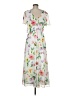 Kensie 100% Polyester Floral White Casual Dress Size 6 - photo 2