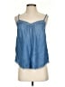 POPSUGAR 100% Lyocell Blue Tank Top Size S - photo 1