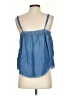 POPSUGAR 100% Lyocell Blue Tank Top Size S - photo 2