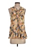 Floreat 100% Rayon Yellow Sleeveless Blouse Size 4 - photo 1