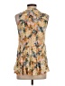 Floreat 100% Rayon Yellow Sleeveless Blouse Size 4 - photo 2
