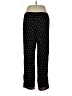 Karin Stevens 100% Rayon Hearts Black Casual Pants Size L - photo 2