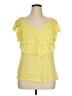 AB Studio Yellow Sleeveless T-Shirt Size XL - photo 1