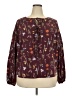 ELOQUII Elements 100% Polyester Burgundy Long Sleeve Blouse Size 18 - photo 1
