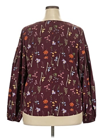 ELOQUII Elements Long Sleeve Blouse (view 2)