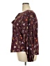 ELOQUII Elements 100% Polyester Burgundy Long Sleeve Blouse Size 18 - photo 5