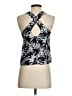Madewell Floral Blue Black Sleeveless Blouse Size 00 - photo 2
