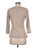 Allegra K Tan 3/4 Sleeve Top Size M - photo 2