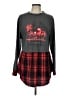 Unbranded Plaid Gray Long Sleeve T-Shirt Size L - photo 1