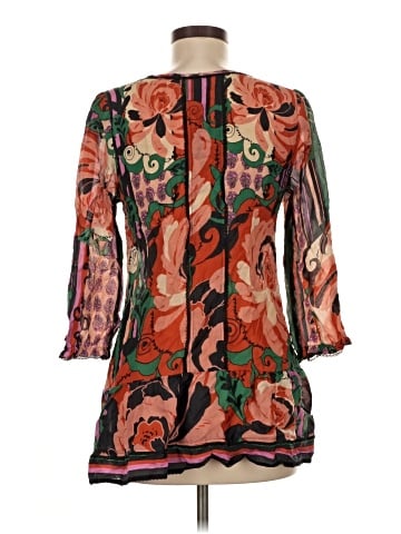 Odille 3/4 Sleeve Silk Top (view 2)