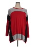 Fever 100% Rayon Color Block Red Pullover Sweater Size XL - photo 1