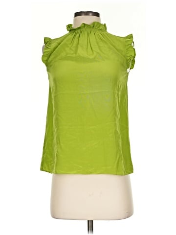 Tibi Sleeveless Silk Top (view 1)